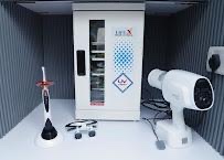 UV sterile storage cabinet, curing light, loupes and digital X-ray unit